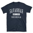 thumbnail image 1 of Savannah Georgia Classic Established Men's Cotton T-Shirt, 1 of 1