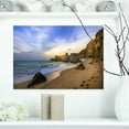 thumbnail image 1 of Beautiful Sunset over Algarve Portugal - Extra Large Seashore Canvas Art, 1 of 3