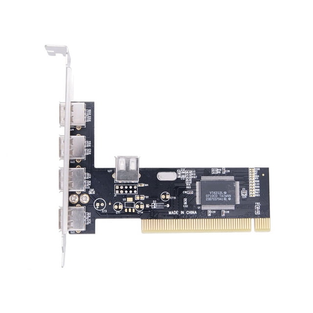 Tarjeta Adaptadora de Tarjeta de Expansión PCI de 5 Puertos PCI A USB 2.0 Tarjeta PCI Sin Controlador de 480 Mbps para Computadora de Escritorio