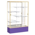 thumbnail image 7 of Waddell 374MB-BZ-BK Spirit 48 x 72 x 16 in. Black Base Floor Display Case with 4 ft. Length, Mirror Back - Dark Bronze, 7 of 7