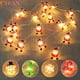 thumbnail image 2 of Guirnalda de luces LED de 2 m para árbol de Navidad con forma de Papá Noel, copos de nieve, decoración navideña para el hogar, luces de hadas, decoración navideña de Año Nuevo, 2 of 5