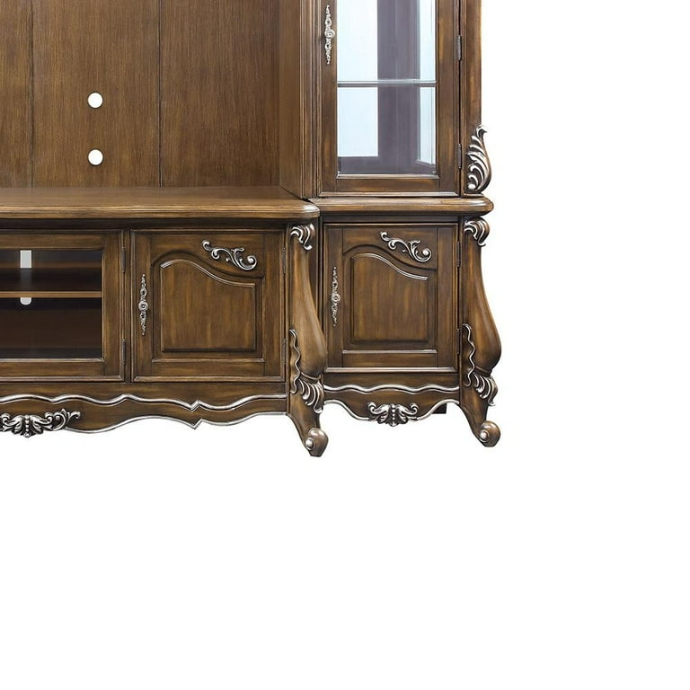 ACME Latisha Transitional Wooden Entertainment Center in Antique