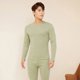 thumbnail image 2 of Gibobby Conjunto Ropa interior térmica de otoño e invierno para parejas con suéter de algodón con Base de lana para hombres y mujeres, traje largo de lana de seda para hombres（Verde， XXXXL), 2 of 5