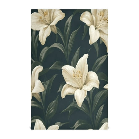 

Kitchen Towel 28x18 Inches x4，Plate Towel Decorative Towel Napkin Tea Towel Tea Towels For Kitchen Dish Cloths & Dish Towels Pretty Lovely Lilies