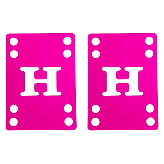Skateboard Riser Pads 1/8" (4mm) Pair of Risers Shock Pads Pink