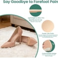thumbnail image 4 of Welnove 8 Pairs Metatarsal Pads - Ball of Foot Cushions for Women Men, Shoe Inserts for Sandals High Heels - Forefoot Comfort, Non-Slip, Beige, 4 of 7