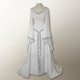 thumbnail image 2 of Vestido clásico largo medieval de manga acampanada delgada con cuello en V para fiesta de Halloween para mujer # fyfs1983164, 2 of 3