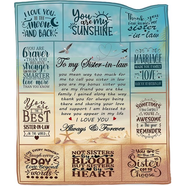 LHSHID Sister Gifts from Sister Sister Gifts Blanket Sister Birthday Gift Ideas Gifts for Sister from Sisters Sister Birthday Gifts from Sister Birthday Gifts for Sister Throw Blanket 50x60in