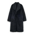 thumbnail image 4 of YueHuiYing Women's Fashionable And Casual Long-sleeved Lapel Pocket Mid-length Top Coat That Can Be Worn On Both Sides, 4 of 5