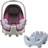 Evenflo Nurture Infant Car Seat, Ali, with BONUS Nurture Car Seat Base