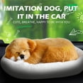 thumbnail image 4 of Realistic Sleeping Plush Breathing Dog Furry Dog With Mat Creative Animals Decor Stuffed Animal Doll, 4 of 6