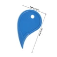 thumbnail image 2 of OUNONA 500Pack Assorted Color Plastic Opener for Packing Box and Envelopes 1.6*1.0*0.04in, 2 of 6