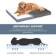 thumbnail image 2 of Dog Crate Bed Washable Dog Beds for Large Dogs, Big Waterproof Orthopedic Dog Bed with Egg Crate Foam Pet Bed Mat, Removable Oxford Cooling Cover, Khaki, 2 of 5