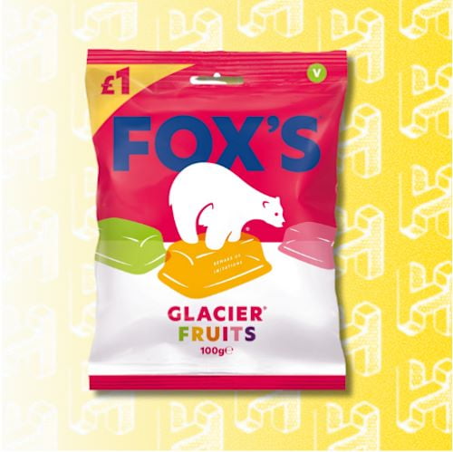 Fox's Glacier Fruits 100g (Pack of 6)
