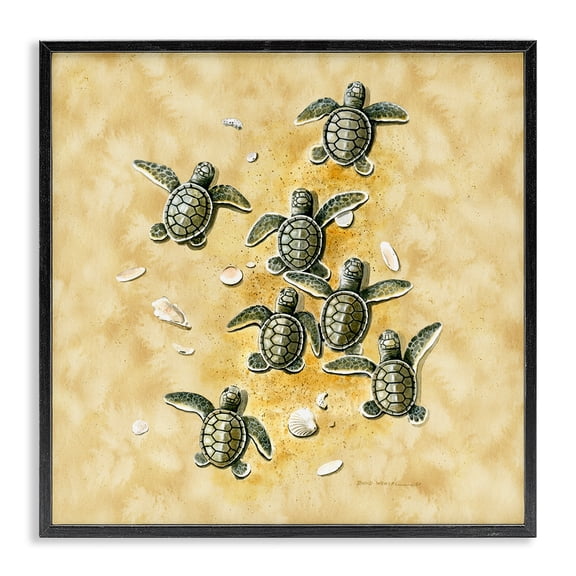 Stupell Industries Tropical Black Framed Giclee Art, 12 x 12, by Art Brands Holdings LLC.