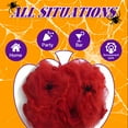 thumbnail image 4 of AUQ Spider Web Decoration,Breathable Halloween Spider Web,Authentic Spider Webs Halloween Decorations,Red, 4 of 7