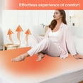 thumbnail image 4 of GONUES Heated Mattress Pad 60"x80" Queen Size -Dual Control, 10-Hour Auto-off & 4 Heat Settings, Fast Heating, Machine Washable, Soft Coral Fleece, White, 4 of 9