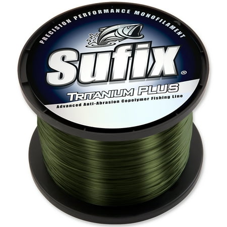 Sufix Tritanium Plus Dark Green Fishing Line (1200 yds) - 12 lb (Best 12 Lb Fishing Line)