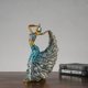thumbnail image 4 of Adornos de resina elegantes y creativos con forma de pavo real, para manualidades, accesorios para el hogar, decoración de bodas, 4 of 5