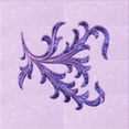 thumbnail image 1 of Ahgly Company Machine Washable Indoor Square Transitional Purple Area Rugs, 7' Square, 1 of 7