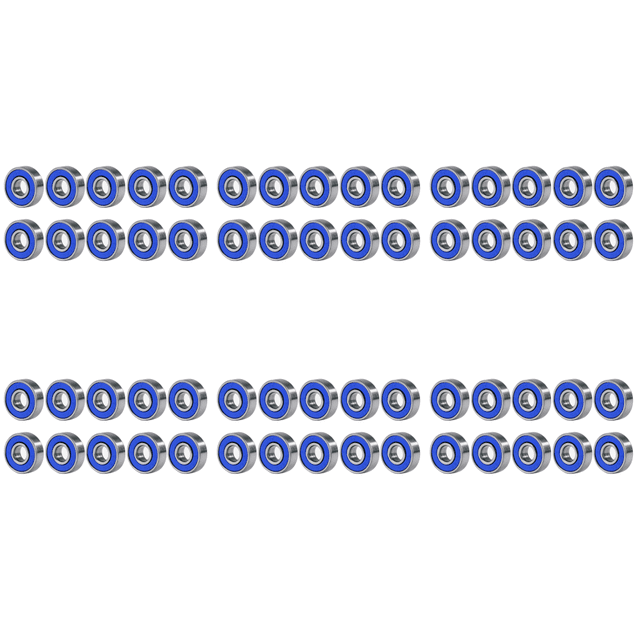 10 Uds 608rs ABEC-9 rodamiento bolas Scooter rodamientos rígidos en miniatura () azul