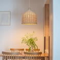 thumbnail image 6 of ZXNYH Rattan Woven Pendant Light, Handmade Ceiling Pendant Lighting Chandelier, Hanging Lampshade Fixture Home Decoration, 6 of 7