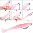 thumbnail image 4 of Ourlova 25pcs Fishing Crank Hooks For Soft Lure Bait 5 Sizes Weighted Hooks With Spring Pin Transparent Fishing Tackle Box, 4 of 7