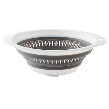 

Doublelift Contemporary Home Collapsible Colander Strainer with Plastic Handles Foldable Storage Basket for Family