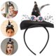 thumbnail image 3 of KAKOWELY Diadema de sombrero de bruja de Halloween con globo ocular espeluznante, aro de encaje para el cabello, diadema para disfraz de Halloween, accesorios de decoración para fiestas de cosplay, 3 of 4