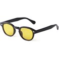 thumbnail image 1 of HCHES Transparent Blue Round Sunglasses Women Men Retro Rivet Small Sun Glasses UV400, 1 of 1