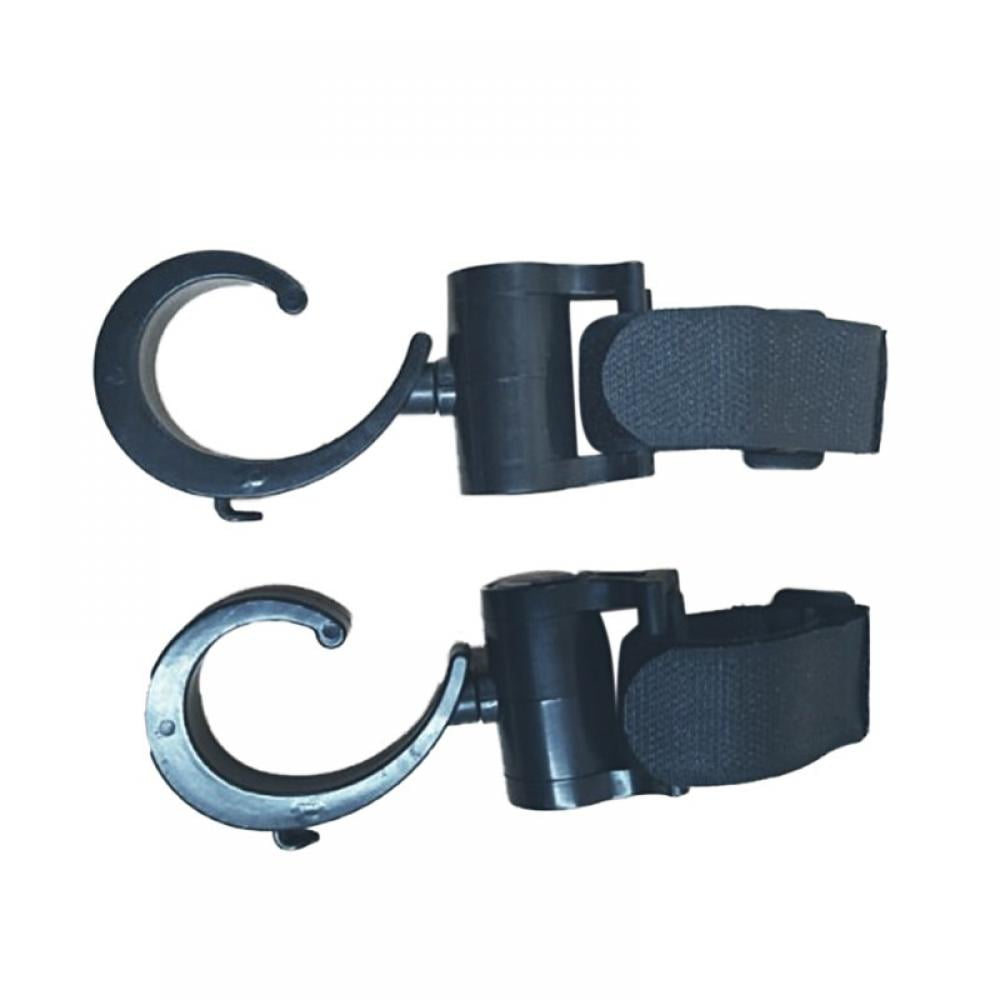2Pcs Baby Stroller Hooks Hanger Bag Pram 360 Degree Rotate Cart Hook Accessories 