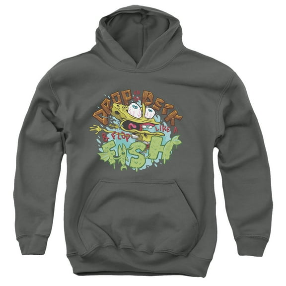 Spongebob Drop and Flop Unisex Youth Pull-Over Hoodie