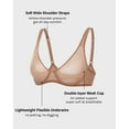 thumbnail image 2 of Women's Mesh Balconette Bra Sexy Demi Supportive Comfortable Seamless Underwire Unlined Sheer Bras, 2 of 6
