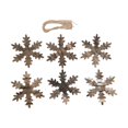 thumbnail image 1 of 6 adornos de madera para colgar en la pared, para Navidad, colección decorativa, regalo Copo de nieve, 1 of 9