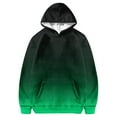 thumbnail image 1 of MEZZALL Sweat à Capuche Dégradé de Couleur pour Filles, Col Rond, Manches Longues, Poches, Sport, Décontracté, Polyvalent, B, 2-3 Ans, 1 of 4