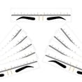 thumbnail image 4 of Regla de plantilla para Cejas ANGGREK transparente 100 piezas desechable, 4 of 7
