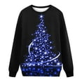 thumbnail image 4 of Camiseta holgada de manga larga con cuello redondo y estampado navideño para mujer Fridja FKASFK1055, 4 of 4