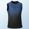 thumbnail image 4 of Lopecy-Sta Tank Tops for Men Crew Neck to Gradient Quick Dry Slim Fit Sleeveless Cooling Breathable Gym Running Workout Sports Vest, 4 of 7
