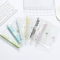 thumbnail image 1 of Cuaderno de notas transparente de PVC, con 6 y 9 agujeros, sencillo, con hebilla y clip de hojas sueltas, B5A5A6, 1 of 5