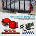 thumbnail image 3 of Submersible Under 80" LED Trailer Light Kit,Square Stop Turn Tail RV Truck Lights w/Wire &Bracket,Red/Amber Side Fender Marker Lamps,3rd Brake ID Light Bar for Camper Truck RV Boat Snowmobile, 3 of 5