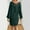 Green, variant on BLTIBY Womens Long Sleeve Sweater Dress V Neck Loose Fit Ribbed Bow Knit Pullover Mini Dress Fall Outfits Black S