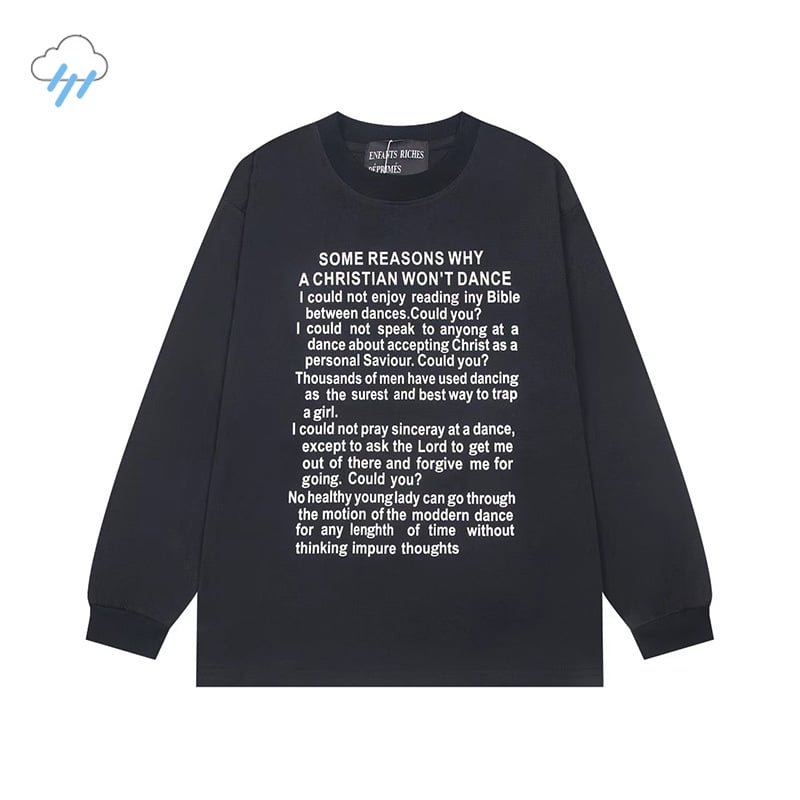 2024 Hip Hop Oversized Classic Cross Logo Enfants Riches Deprimes