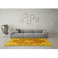 thumbnail image 3 of Ahgly Company Indoor Rectangle Persian Yellow Traditional Area Rugs, 7' x 9', 3 of 4