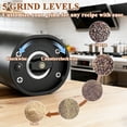 thumbnail image 6 of Aovky Electric Salt and Pepper Grinder Set, 2 Pack Battery-Powered Pepper Mill Grinder with LED Light and Stand, Adjustable Coarseness for One-Hand Operation in Kitchen, Dining, BBQ and Gift, 6 of 8