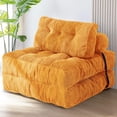 thumbnail image 1 of Sofá cama plegable MAXYOYO convertible color naranja con almohada, 1 of 7