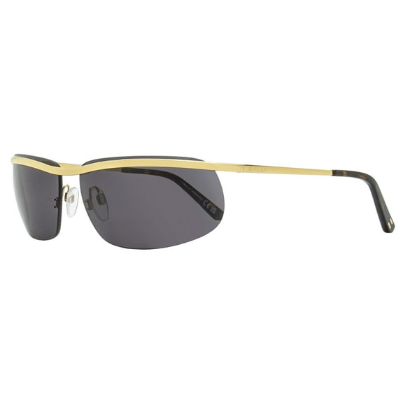Bally Shark Rimless Sunglasses BY0111 32A Gold/Havana 68mm