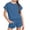 Blue, variant on G_irls 2-Piece Outfit Set, Long Sleeve Rib-Knit Top and Flare Leggings, T_oddler to Big G_irl Matching Clothes