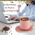 thumbnail image 4 of ZHAOCHENG Almohadilla calefactora para tazas de café eléctrica USB a mitad de precio, placa calefactora para té y bebidas, almohadilla para tazas de escritorio, almohadilla blanca 100 % nueva, 4 of 5