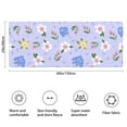 thumbnail image 3 of Pioneer Flower Floral Print Pattern Bathroom Rugs Mat, Non Slip Microfiber Bathroom Rug with Rubber Backing, Soft Mats for Bathroom Floor Tub Shower, 24"x60", 3 of 5