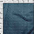 thumbnail image 3 of oneOone Silk Tabby Teal Blue Fabric Doodle Kids Diy Clothing Quilting Fabric Print Fabric By Yard 42 Inch Wide, 3 of 5